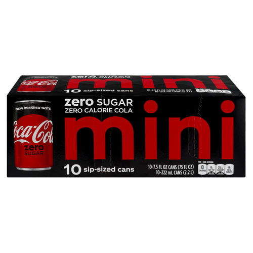 Coca-Cola ZERO Sugar Lot de 2 mini boîtes de 12 x 150 ml (3600 ml) :  : Epicerie