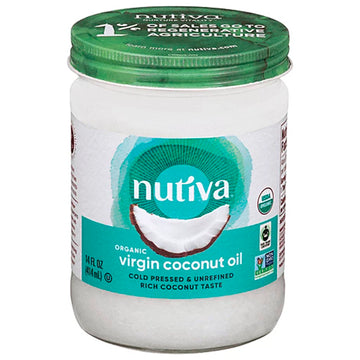 NUTIVA SHORTENING ORGANIC RED PALM COCONUT OIL / 15 FL OZ – Brooklyn Fare