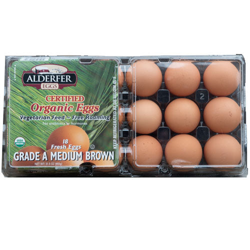 ALDERFER ORGANIC BROWN LARGE EGGS / 12 CT – Brooklyn Fare