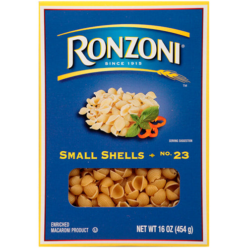 Ronzoni Small Shells 23, 16 Oz - : Online Kosher  Grocery Shopping and Home Delivery Service in Brooklyn