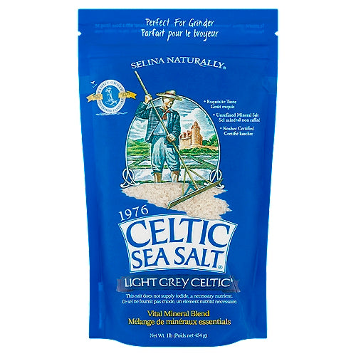 CELTIC SEA SALT LIGHT GREY SALT POUCH / 8 OZ – Brooklyn Fare