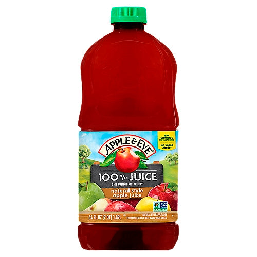 Apple & Eve, Sesame Street Big Bird's 100% Juice Bottle, 8x64Oz