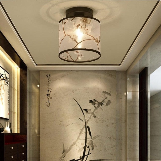 Traditional Chinese Led Ceiling Light Lamp Hallway Bedroom Living