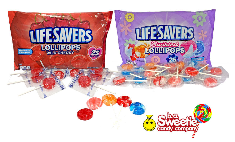 lifesaver swirl lollipops