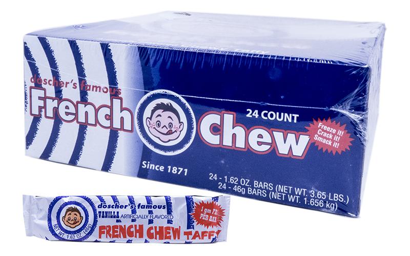 Doscher's Vanilla French Chew Taffy 1.62oz Bar or 24 Count Box — b.a ...