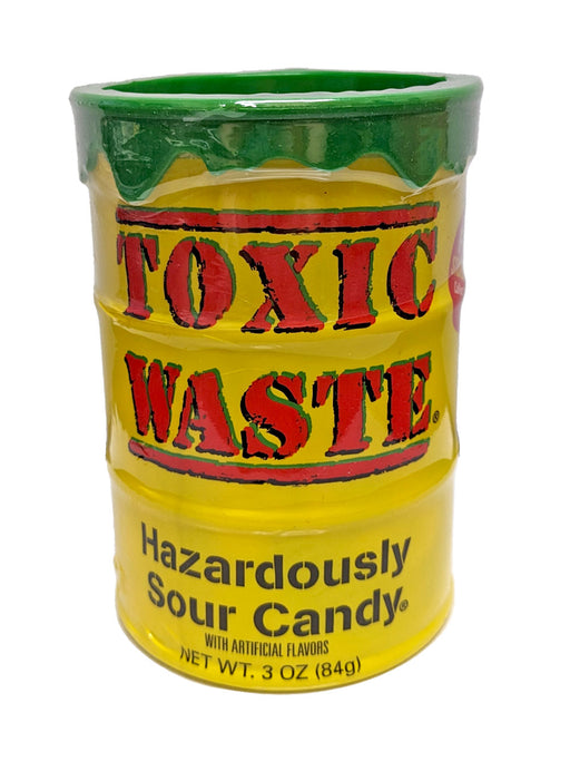 Toxic Waste Colored Drums Candy 12 Count