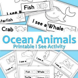 I See Ocean Animals - Printable Activity – Halfway Homesteaders Shop