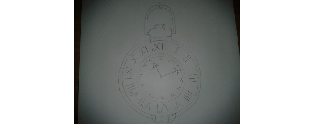 dessin montre à gousset