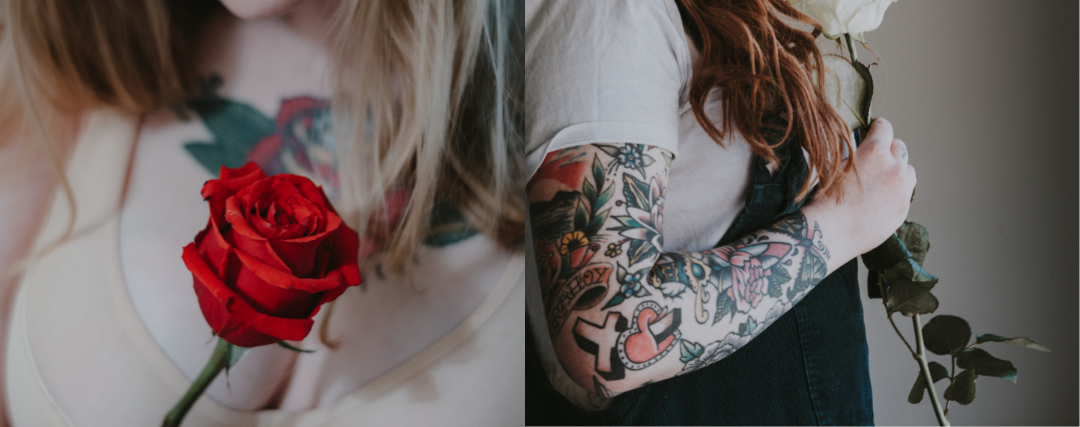 tatouage rose