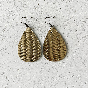 braided leather for earrings