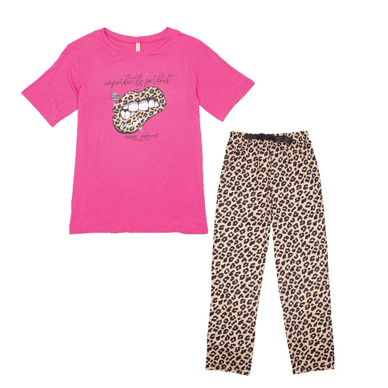 Imperfectly Perfect Leopard PJ Pajamas Set by Simply Southern – Turnmeyers