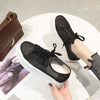 Mesh breathable muffin increased thick-soled openwork shoes