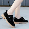 New autumn leather retro small shoes low heel shoes with the same versatile women's shoes
