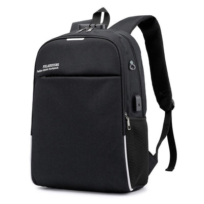 New Casual USB Men's Backpack Breathable Business Computer Bag Travel Bag Student School Bag