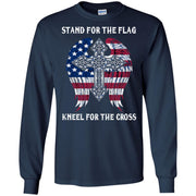 Stand for the flag kneel for the cross