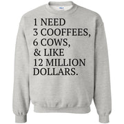 1 need 3 coffees 6 cows and like 12 million