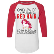 Only 2% of the world has red hair so I’m basically a majestic unicorn