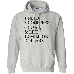 1 need 3 coffees 6 cows and like 12 million