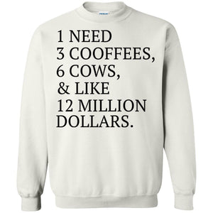 1 need 3 coffees 6 cows and like 12 million