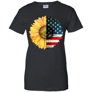America flag sunflower