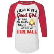 I tried to be a good girl but then the bonfire was lit and there was Fireball shirt