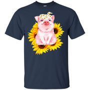 Cute Pig sunflower