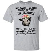 My smart mouth always gets me in trouble cow