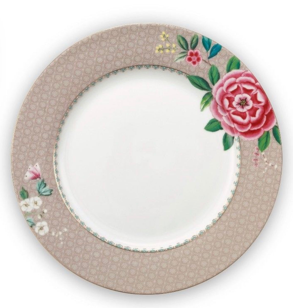 Pip Studio Blushing Birds  Plate - Khaki – The Lovely Room