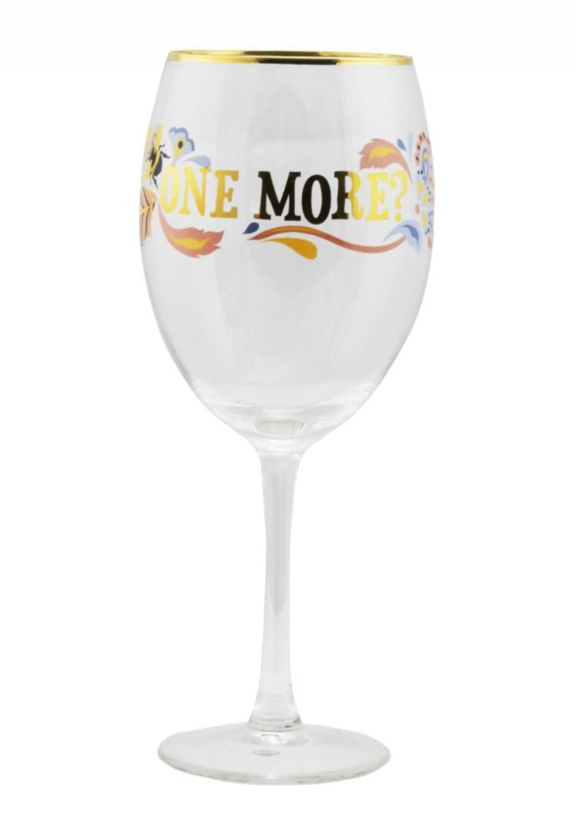 Yvonne Ellen Slogan Wine Glass – The Lovely Room