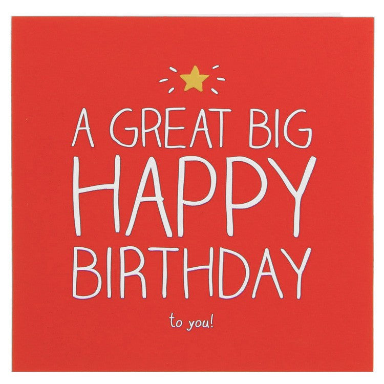 Happy Jackson Great Big Happy Birthday Card – The Lovely Room