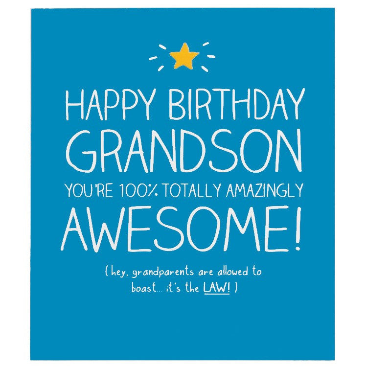 Happy Jackson Happy Birthday Grandson Card – The Lovely Room