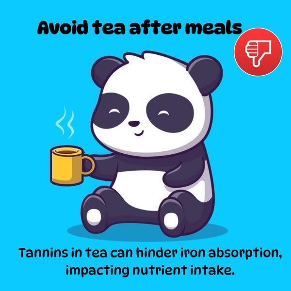 Stop Drinking Tea after meals. Healthy Eating Habits Dr Trust PNG