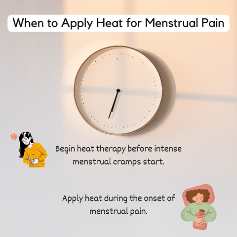 When to apply heat therapy for menstrual cramps?