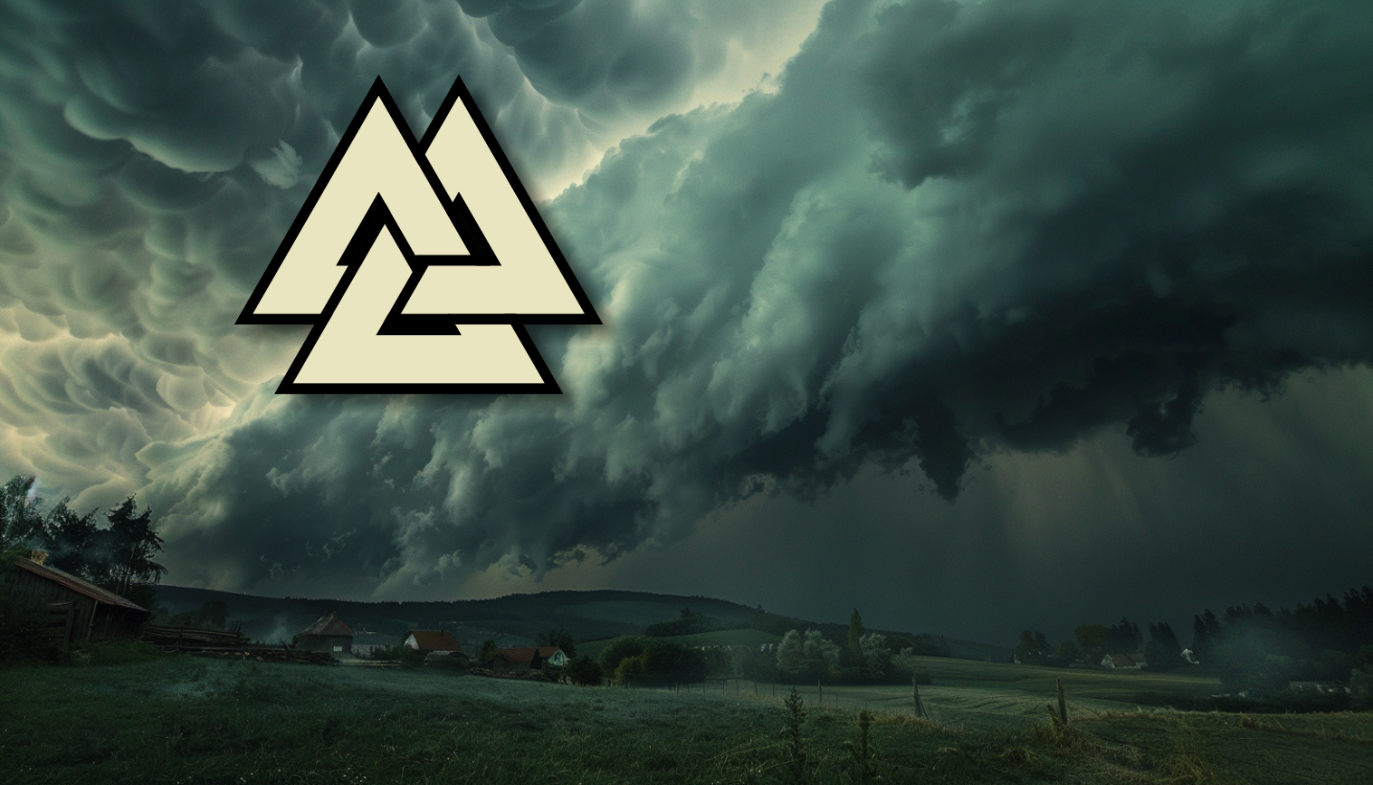 symbole du Valknut dans les airs