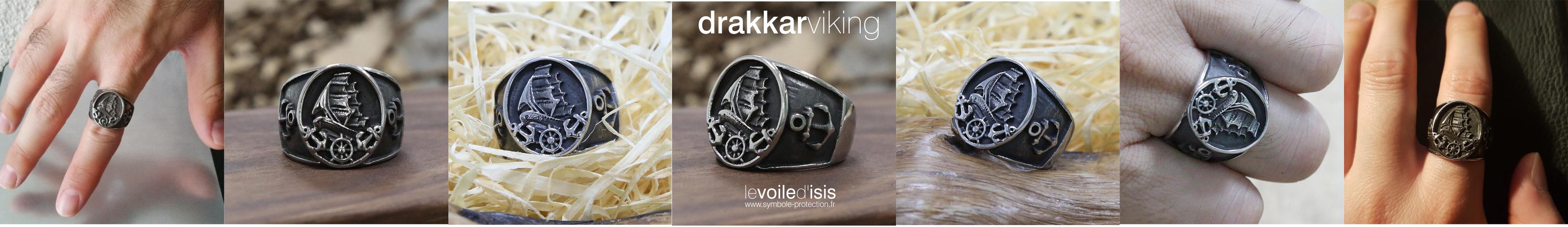 chevalières vikings drakkar