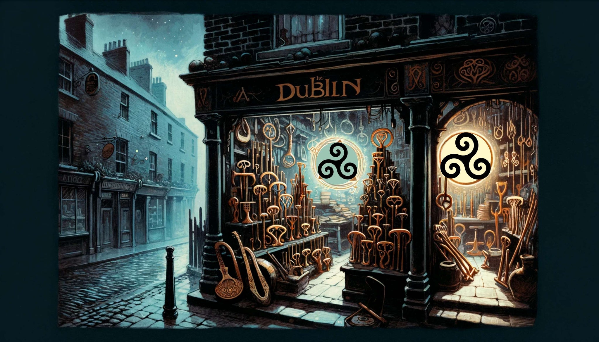 Commerce triskels à Dublin
