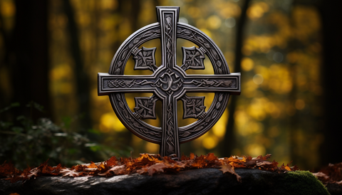 croix celte gravée