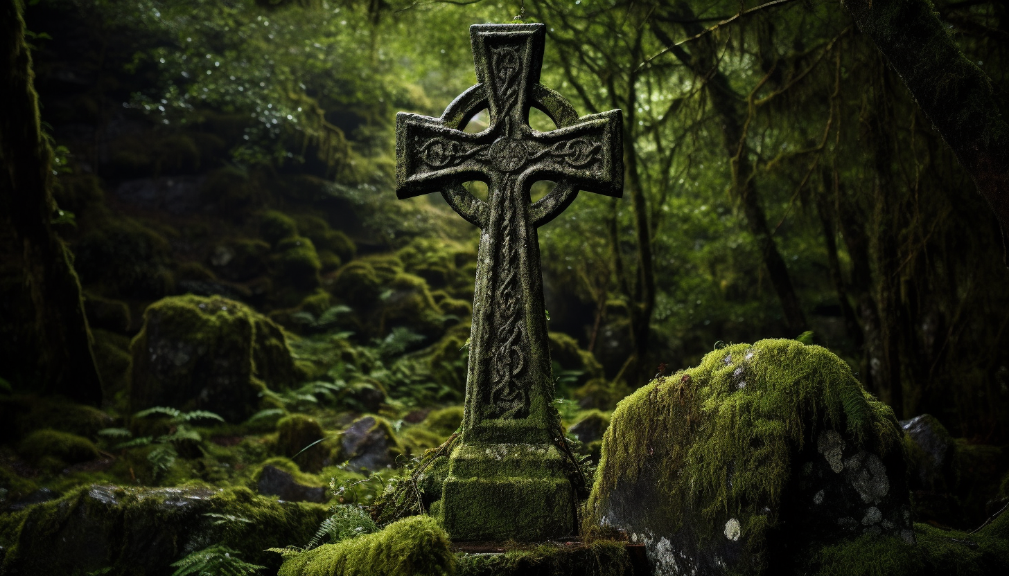 croix celtique foret