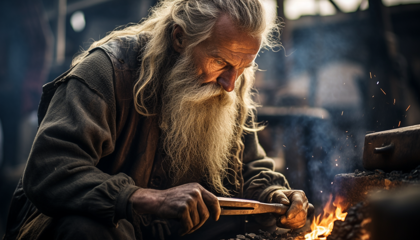 forgerin orfèvre joaillier viking de 101 ans