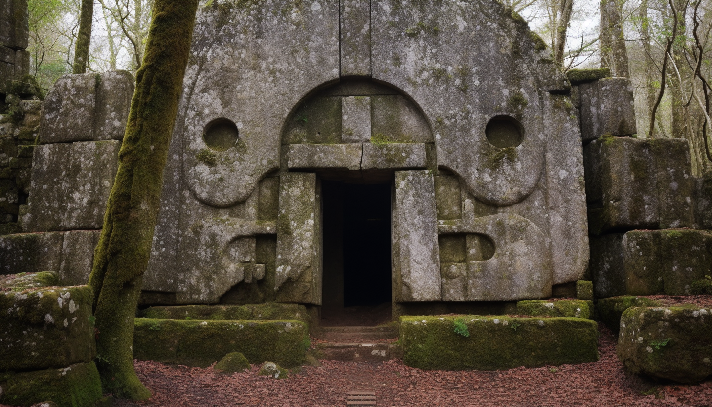 Temple celte dans lequel fut conservé le dernier trisquel