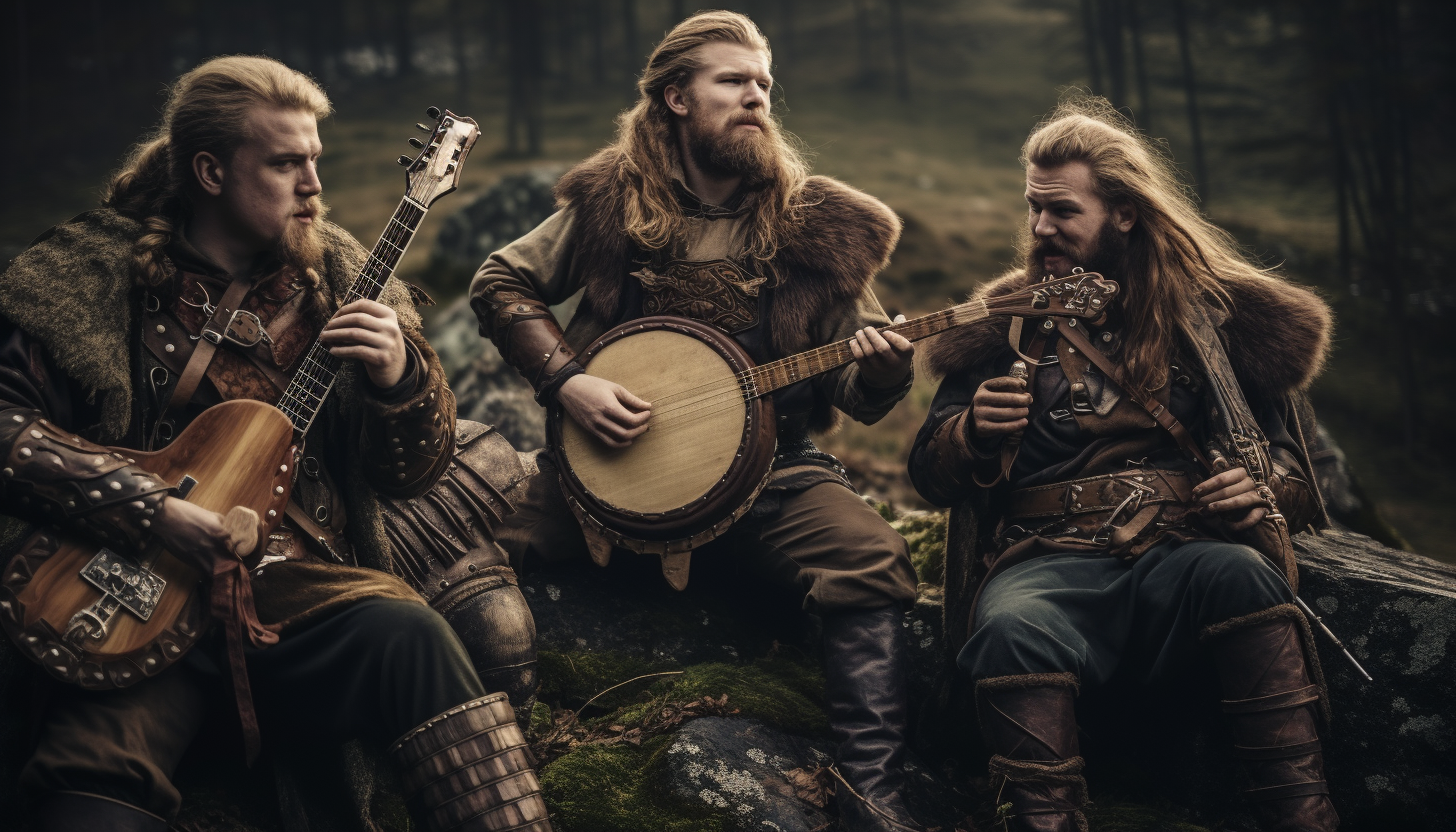 trio de skald vikings