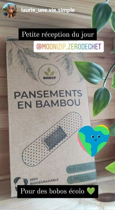 pansements en bambou hypoallergénique et biodégradables témoignage instagram