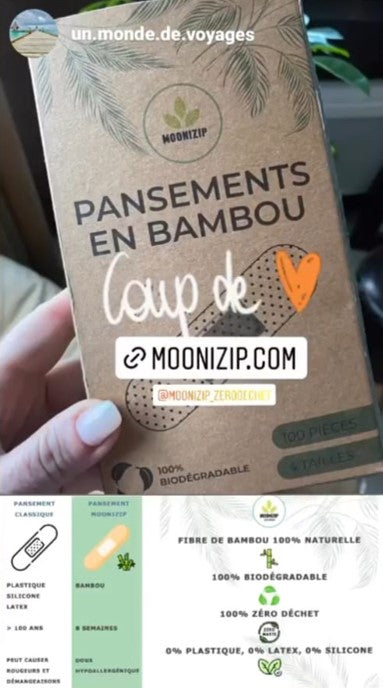 pansements en bambou hypoallergénique et biodégradables témoignage instagram