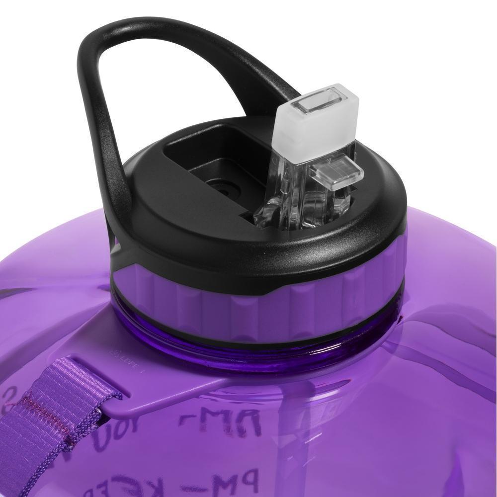 HydroMATE 1 Gallon Motivational Water Bottle with Time Marker Large BPA Free Jug