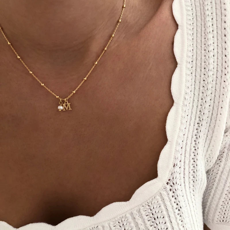 Ysée" gold-plated necklace