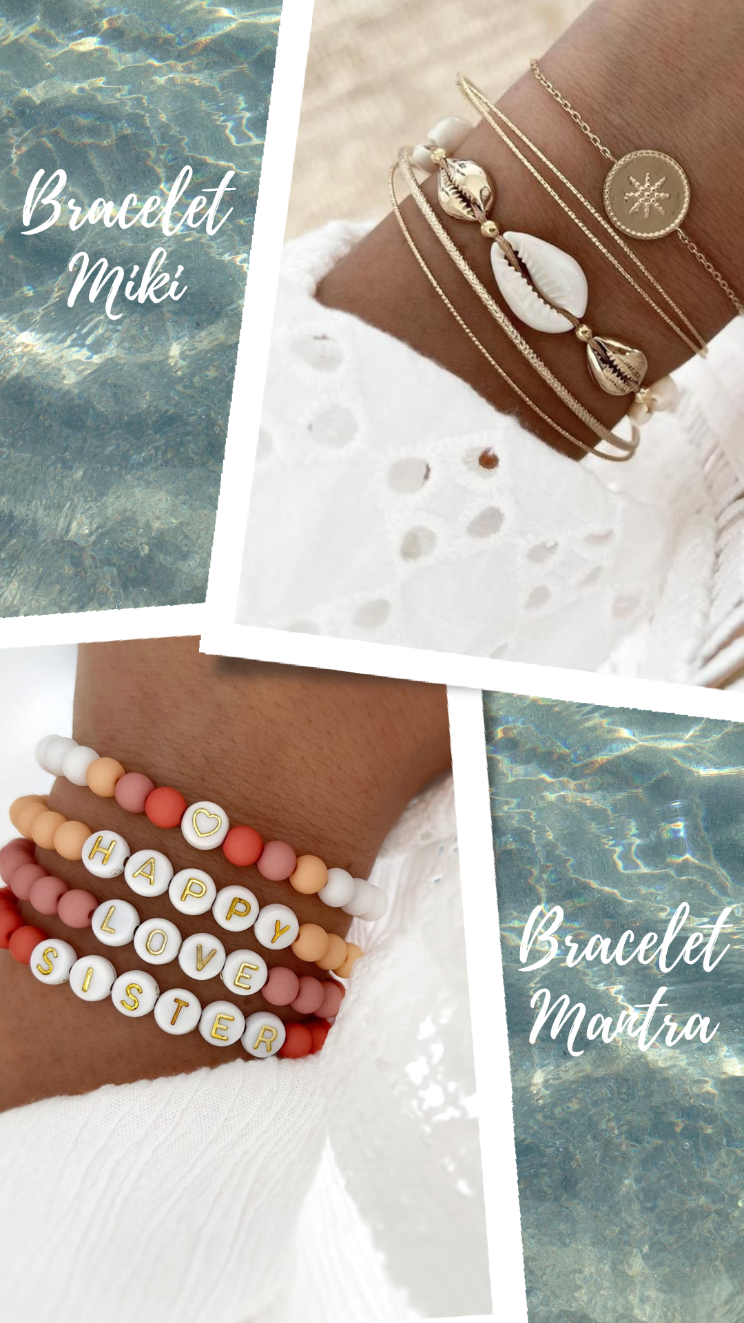 Bracelets féminins pour l'été