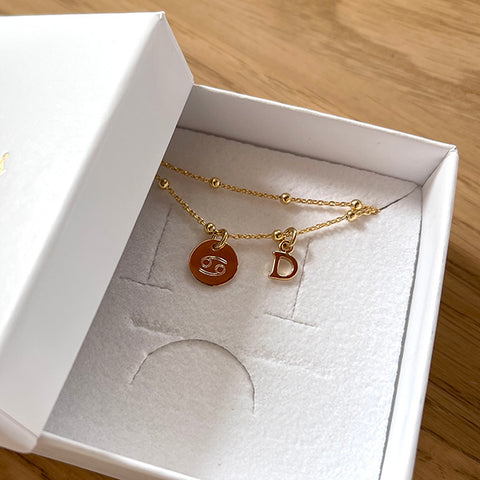 The gold-plated Mia necklace from Instants Plaisirs Bijoux