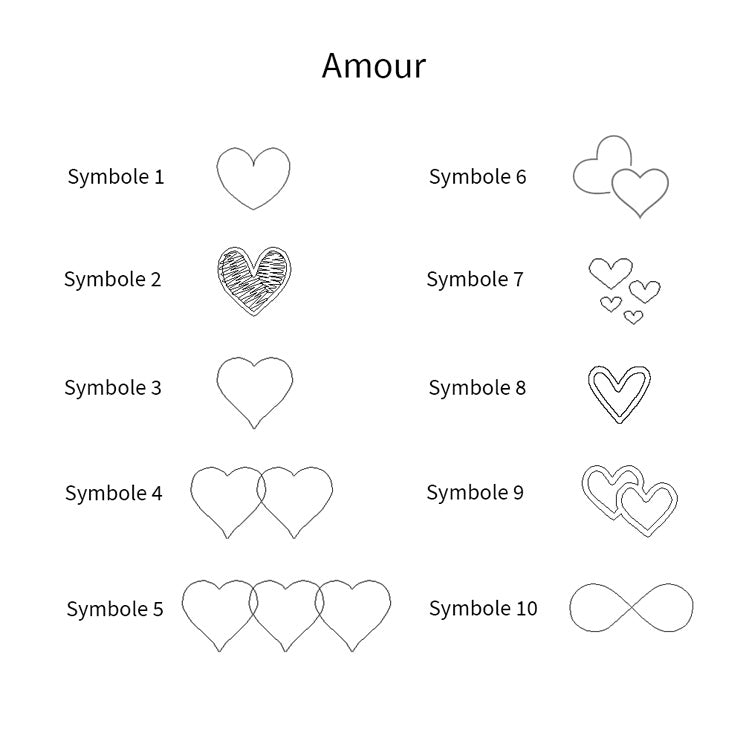 Ajout de symboles à graver pour un bijou unique