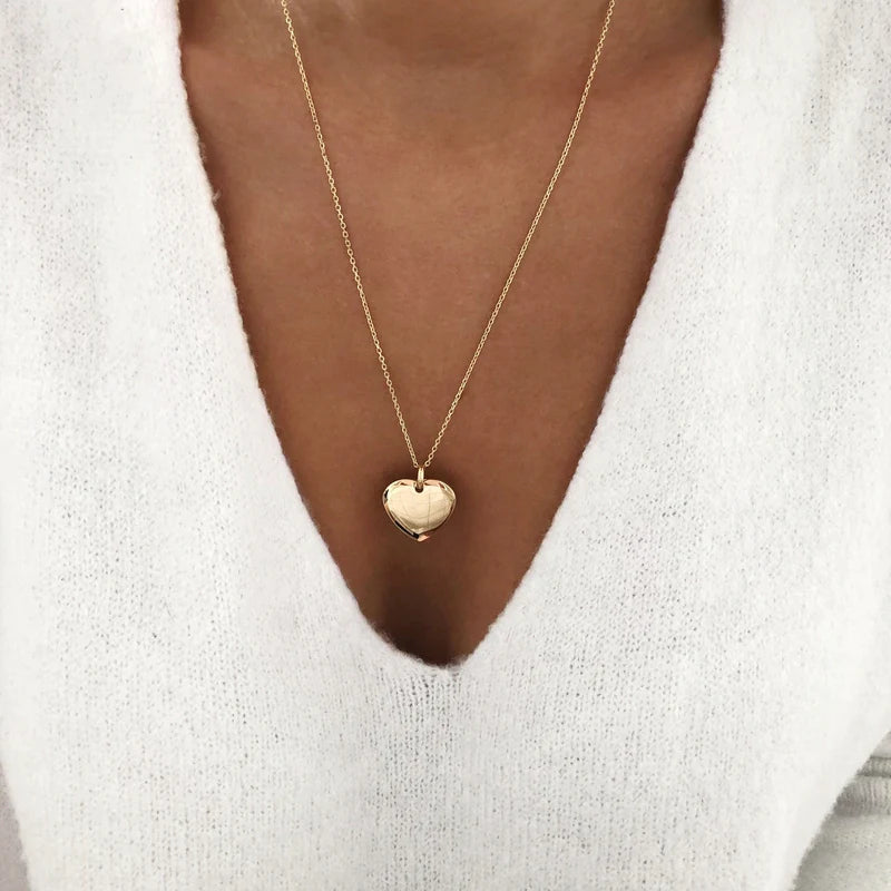 Collier "Heart" plaqué or