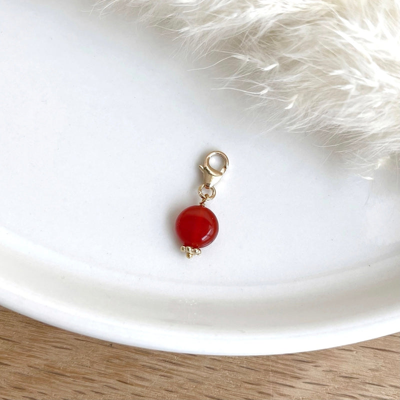 Carnelian Stone Charm